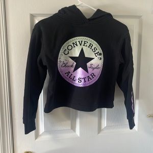 Converse crop hoodie